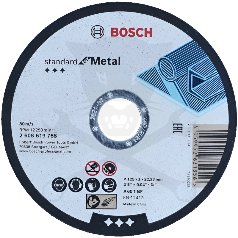 Vágókorong 125 x 1.0 x 22,23 mm METAL 80m/s - Bosch -