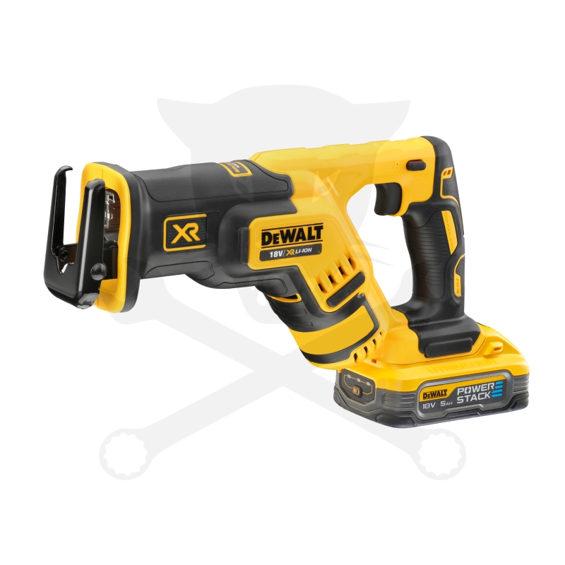 Kardfűrész, akkus 18V 2db 5.0Ah, kofferes -POWERTACK- DeWalt