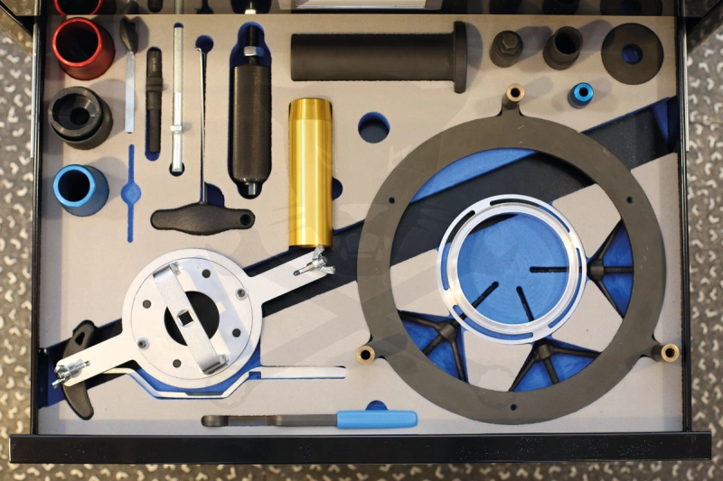 Kuplung szerelő - MASTER KIT - 4 fiókos szerszámos kocsiban - LASER