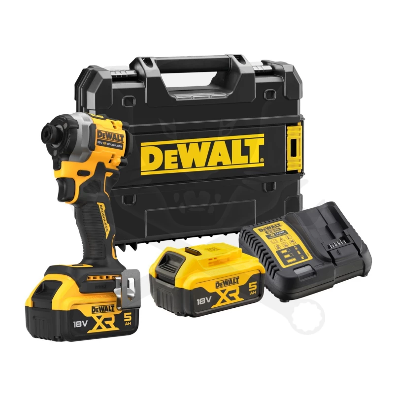 Ütvecsavarozó, akkus 18V  208 Nm 1/4" bit 2db 5.0Ah - DeWalt