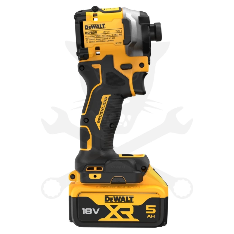Ütvecsavarozó, akkus 18V  208 Nm 1/4" bit 2db 5.0Ah - DeWalt