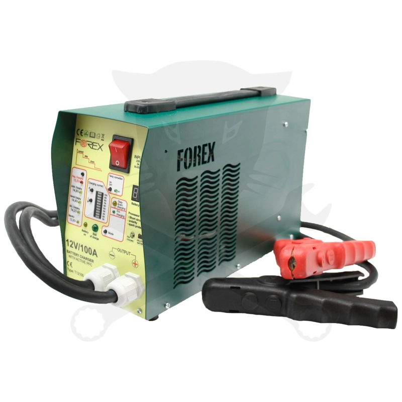 Akkumulátor töltő FRX 12V -100A - Full Automata + TÁPEGYSÉG