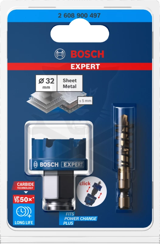 Körkivágó - lyukfűrész - Carbid fogakkal  32 mm - Bosch