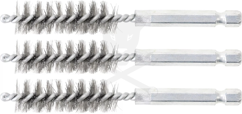 Motor-hengerfej furat tisztító kefe 1/4" - 14 mm 3db/cs - BGS