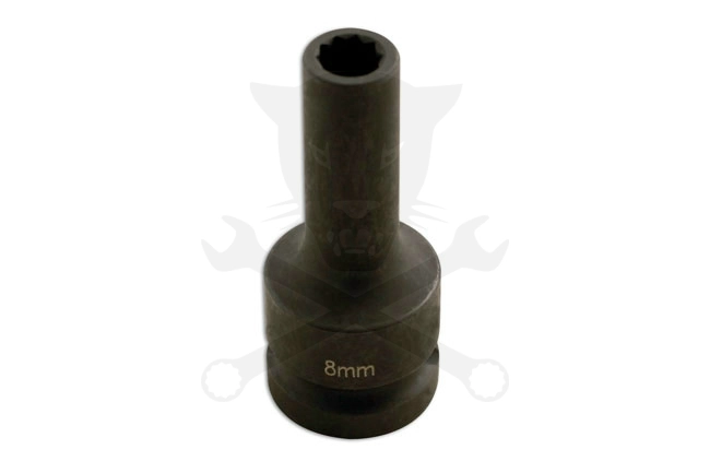 Többrészes split rim felnihez dugókulcs - 10 lapú csavarfejre  8 mm