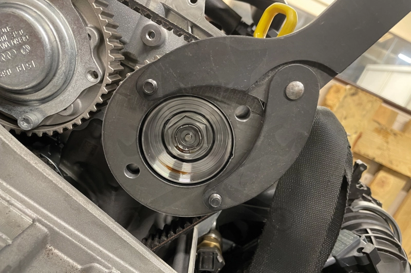 Vezérműtengely lánckerék tartó szerszám - VW 1.0L 1.5L Benzin - Laser