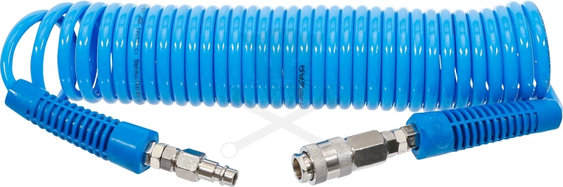 Levegőcső spirál  6 m kék - szerelt -  8 mm - BGS