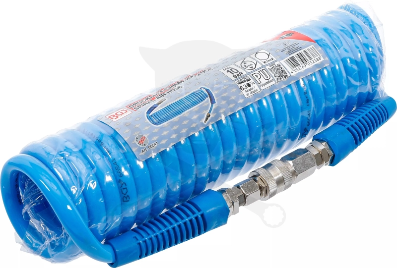 Levegőcső spirál  6 m kék - szerelt - 12 mm - BGS