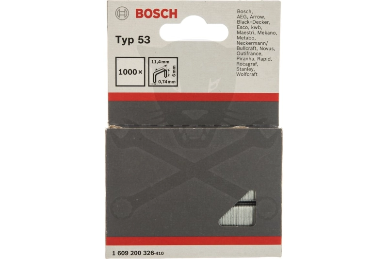Tűzőkapocs 53-as típus -  6 mm 1000 db - Bosch