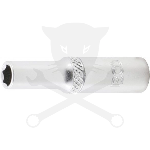 Dugókulcs - crowafej 1/4" 6 lap hosszú  6 mm BGS
