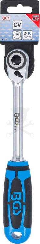 Crowa racsnis kulcs 1/2" 72 fogú, irányváltós - BGS
