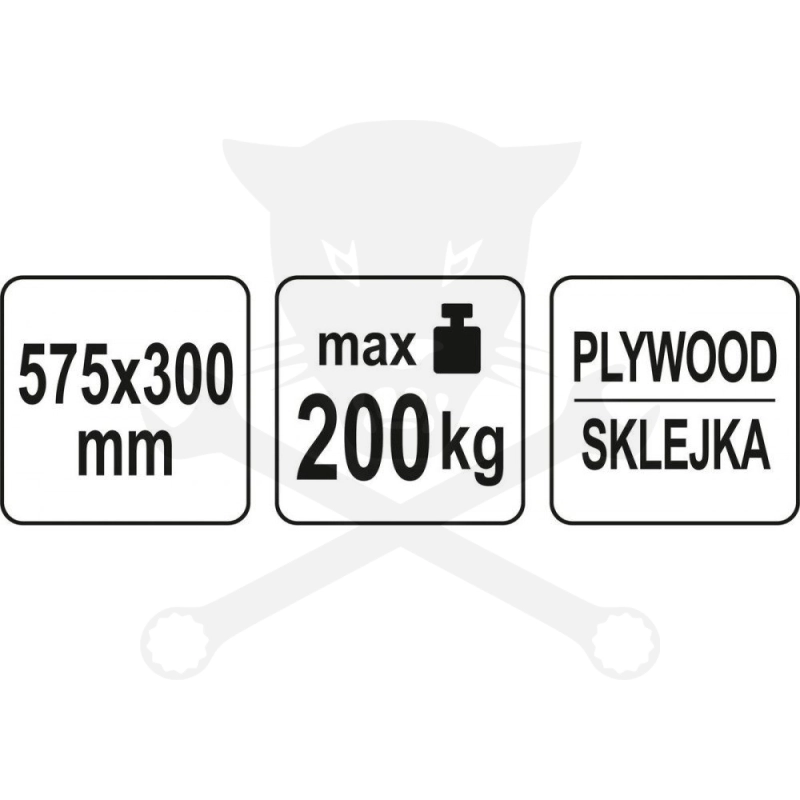 Kézikocsi 200 kg terhelhetőségű 575 x 300 mm - Yato