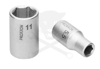Dugókulcs - crowafej 1/4" 6 lap normál  9 mm Proxxon