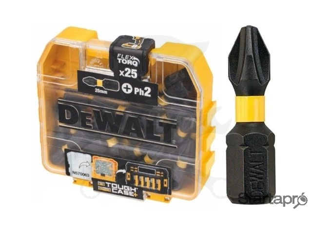 Bithegy, gépi, torziós PH2 x 25 mm 25 db-os - DeWalt Extreme