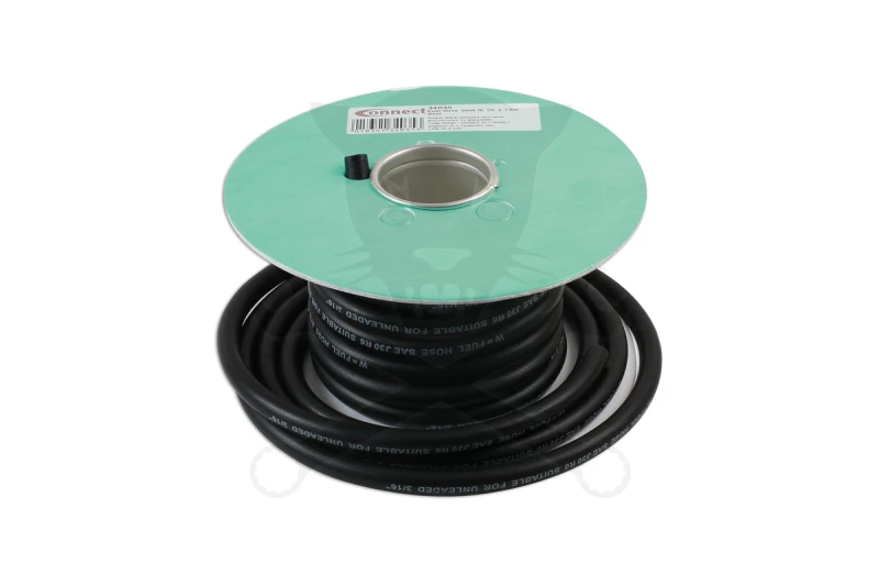 Üzemanyagtömlő  5 mm x 7.6 méter - fekete spec. gumicső