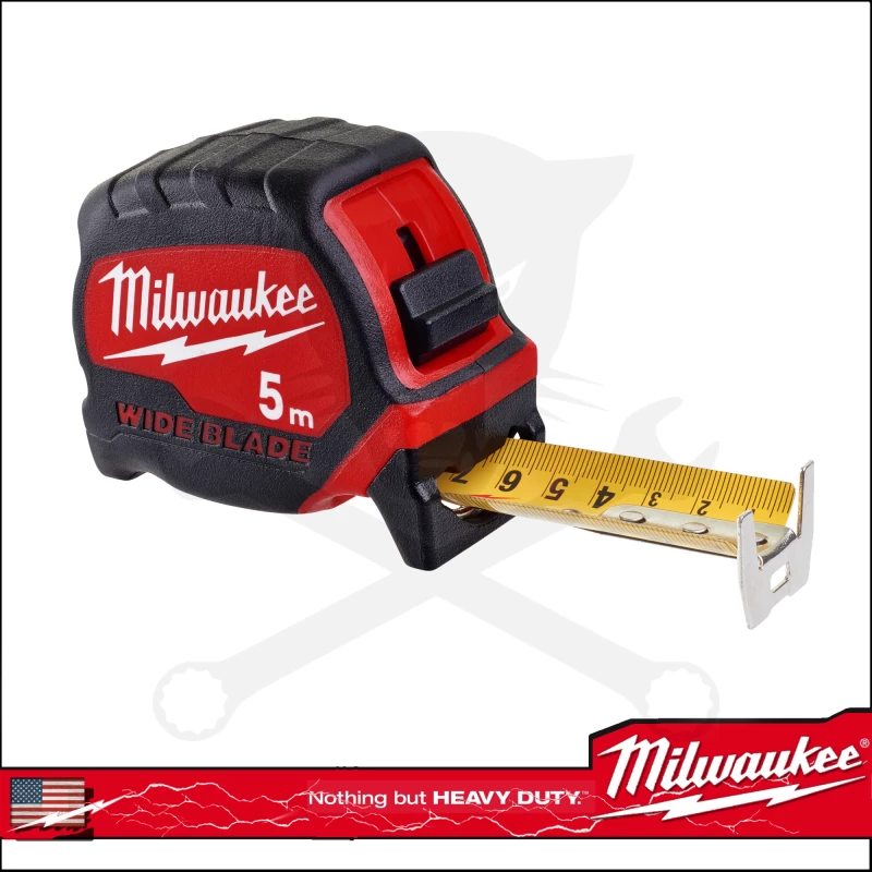 Mérőszalag   5 m x 33 mm gumírozott Széles Prémium - Milwaukee