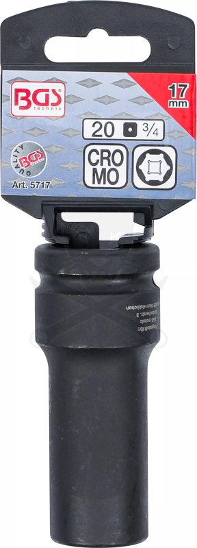 Légkulcsfej 3/4" 6 l.h. 17-es BGS