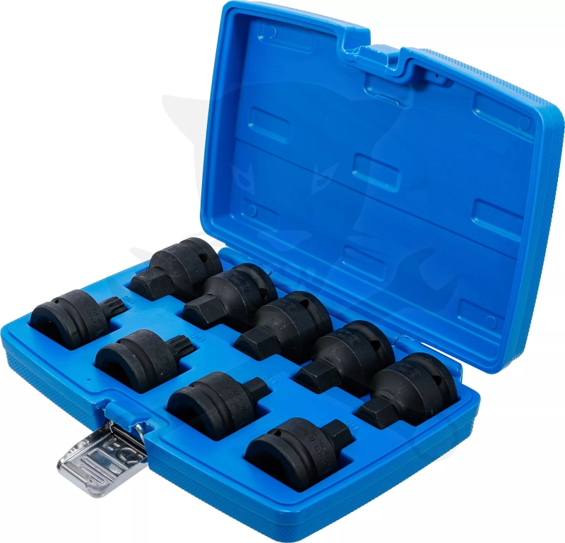 Légkulcs imbuszfej készlet 3/4" 14-24 mm + XZN M16-M18 - 9 db-os - BGS