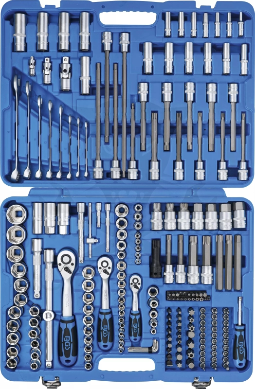 Szerszámkészlet 214 részes dugókulcs készlet 1/2"-3/8"-1/4" GEAR LOCK