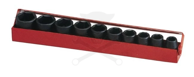 Légkulcsfej készlet 1/2" 10 db 7/16"-1" COLOS rövid Genius