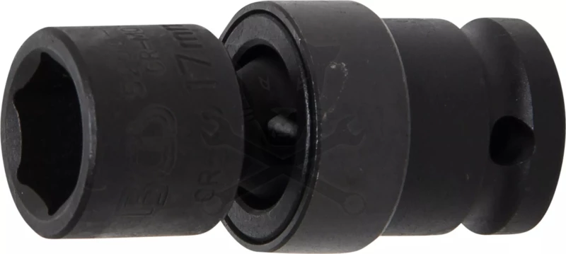 Légkulcsfej 1/2" 6 l.h. 17-es, csuklós - BGS