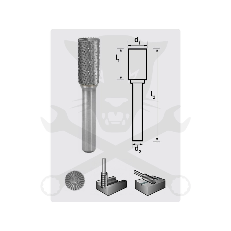 Turbómaró  6 x 16 mm hengeres, homlokfogazással, ZYAS 0616/S6 MX