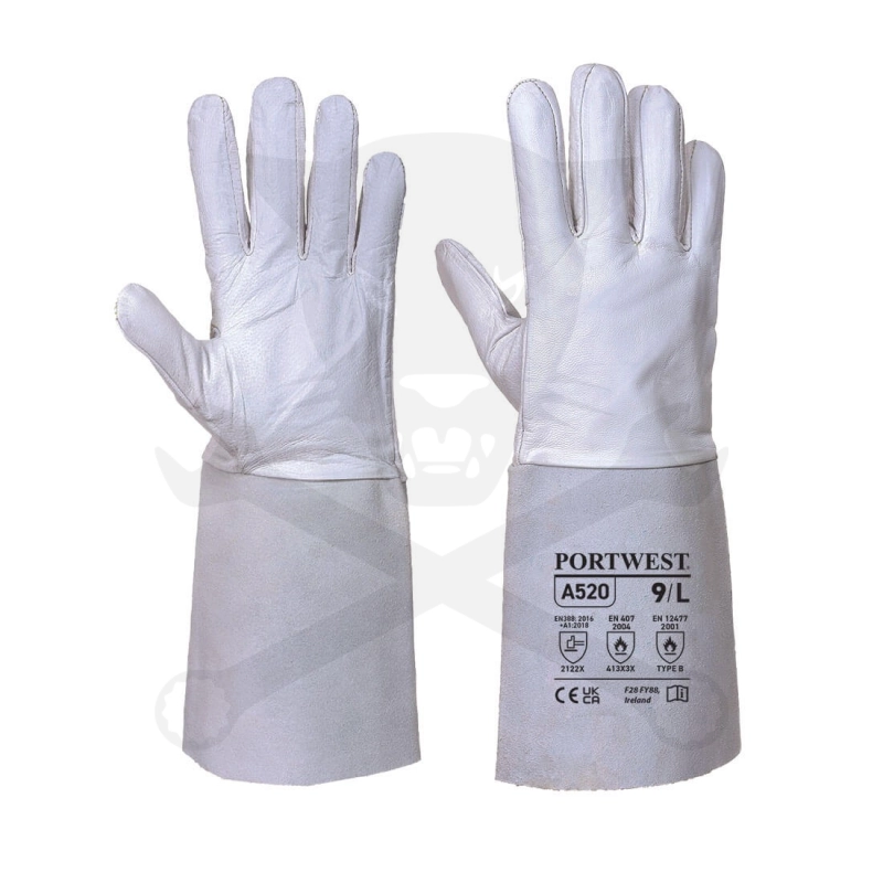 Kesztyű hegesztő, hő-lángálló- Szürke, AWI/TIG  9/L - Portwest