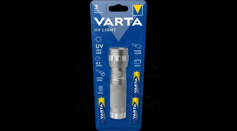 Szerelőlámpa LED UV lámpa - UV-A / 3xAAA - Varta