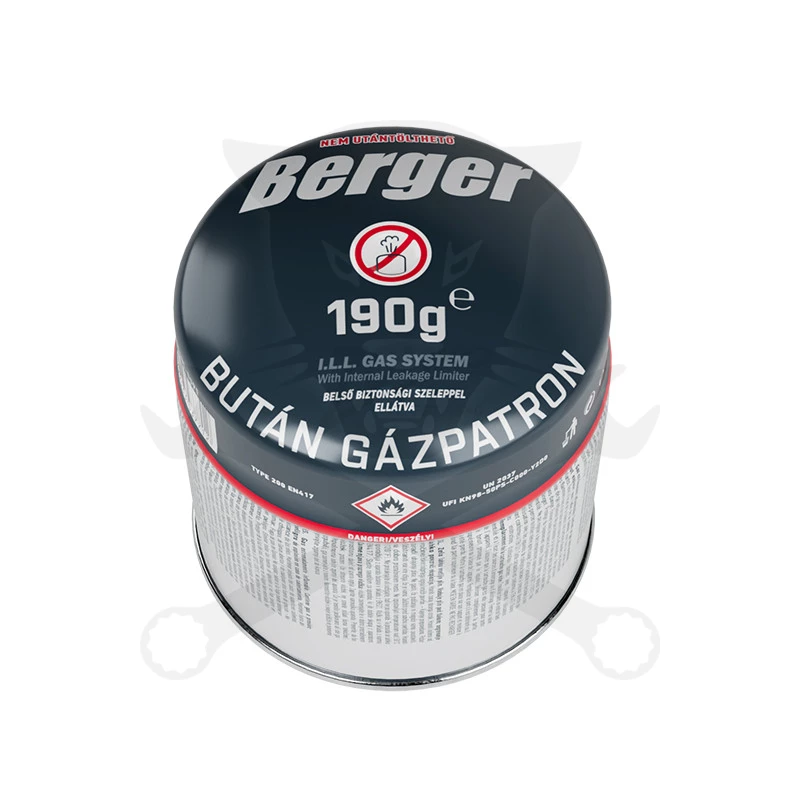 Gázpatron biztonsági szeleppel 190 gr
