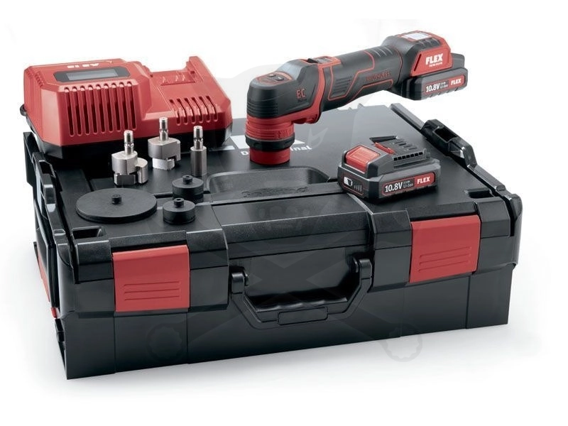 Excenterpolírozó, akkus 10.8V  80 mm - készlet - FLEX (PXE 80 12-EC/2.5 Set)