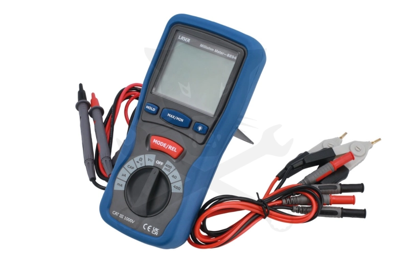 Multiméter, digitális DC 1000V / AC 750V CAT III. - Laser