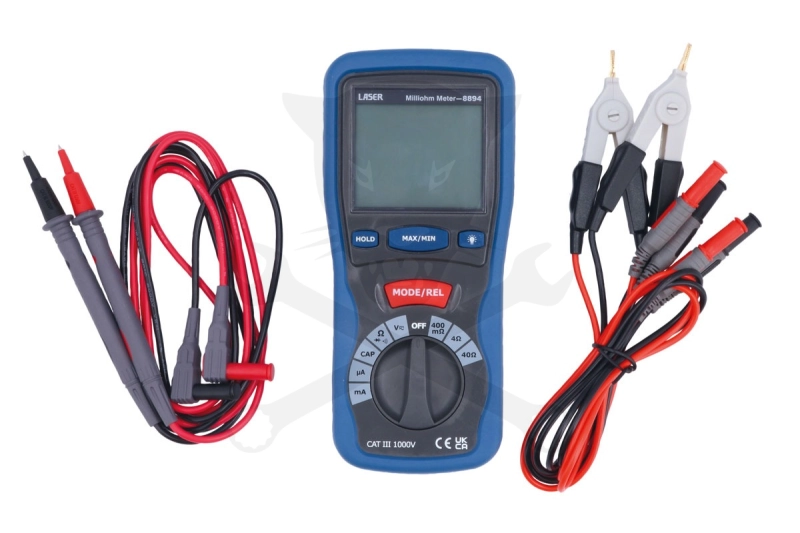 Multiméter, digitális DC 1000V / AC 750V CAT III. - Laser
