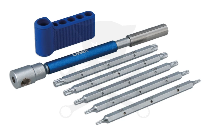 T-kulcs készlet Torx T8-T40 6 db-os készlet- Laser