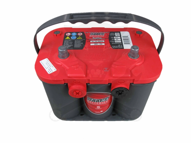 Akku OPTIMA RED TOP 12V 50Ah 815A Bal+ oldalcsav 254x172x173 mm