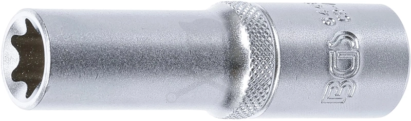 Dugókulcs - crowafej 1/2" belső torx hosszított E16 BGS