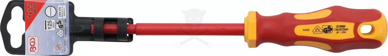 Csavarhúzó szigetelt lapos 5,5x115 mm BGS