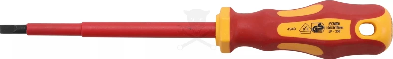 Csavarhúzó szigetelt lapos 5,5x115 mm BGS