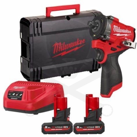 Ütvecsavarozó, akkus 12V  745 Nm 1/2" 2db 5Ah Milwaukee (M12 FCIWF12G3-502X)