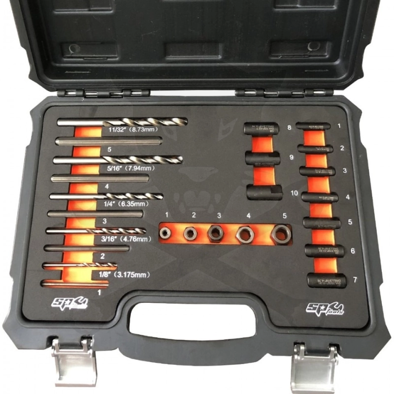 Csavarkiszedő - törtcsavar kifúró készlet 25 db-os - SP Tools