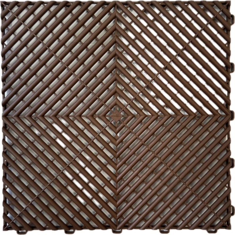 Műhelypadló - SwissDeck RibDeck Classic 33,3 x 33,3 cm - Chocolate Brown