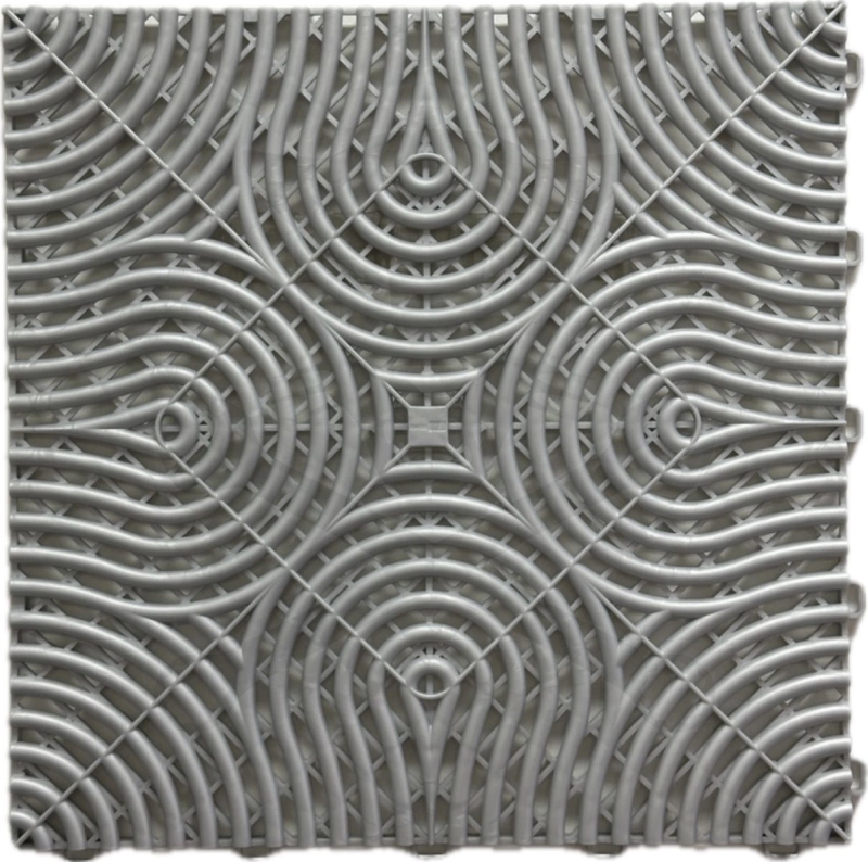 Műhelypadló - SwissDeck RibDeck Infinity 33,3x33,3cm Pearl Silver