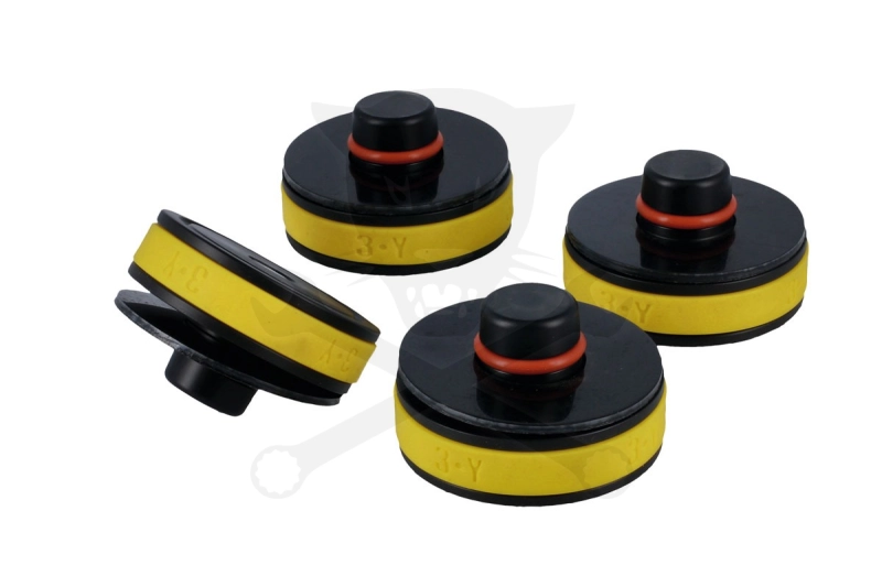 Gumipogácsa adapter - gyári emelési pontokhoz - Tesla 3/Y 4 db-os készlet