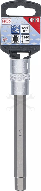 Rátűzőkulcs - crowa+bit 1/2" imbusz 11 x 140 mm hosszú - BGS
