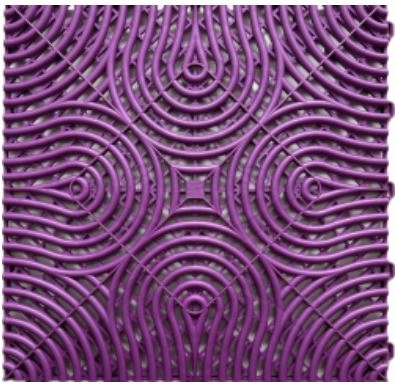 Műhelypadló - SwissDeck RibDeck Infinity 33,3x33,3cm Pearl Purple Rain
