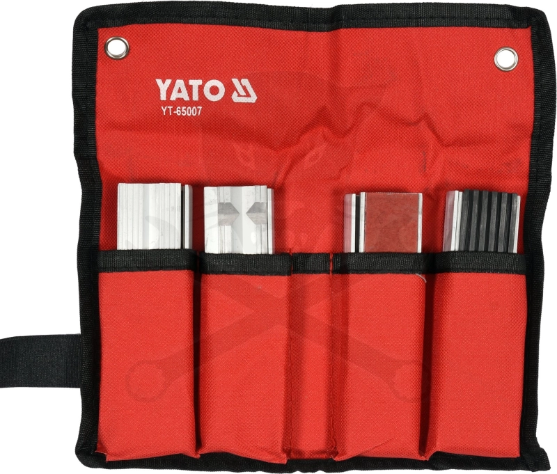 Satuhoz lágy-pofa 125 mm-es betét készlet 4 pár - mágneses kivitel -Yato
