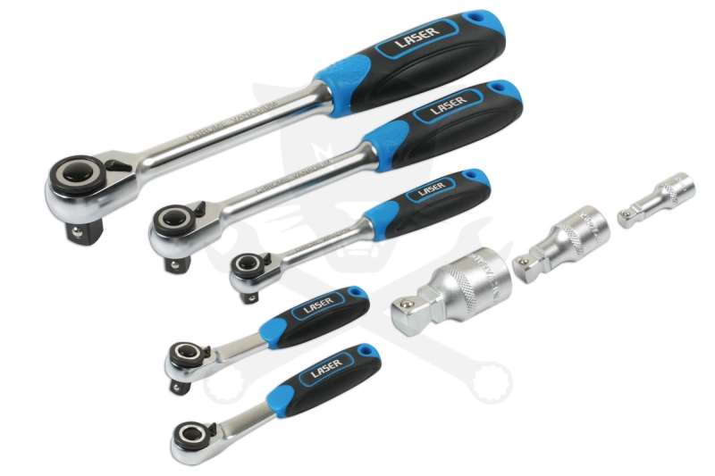 Crowa racsnis kulcs 1/4"-3/8"-1/2" Laser