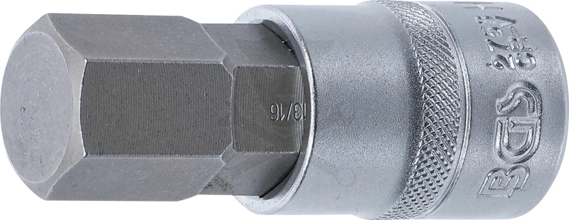 Rátűzőkulcs - crowa+bit 1/2" imbusz 13/16" x 70 mm - BGS