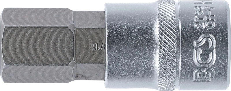 Rátűzőkulcs - crowa+bit 1/2" imbusz 13/16" x 70 mm - BGS