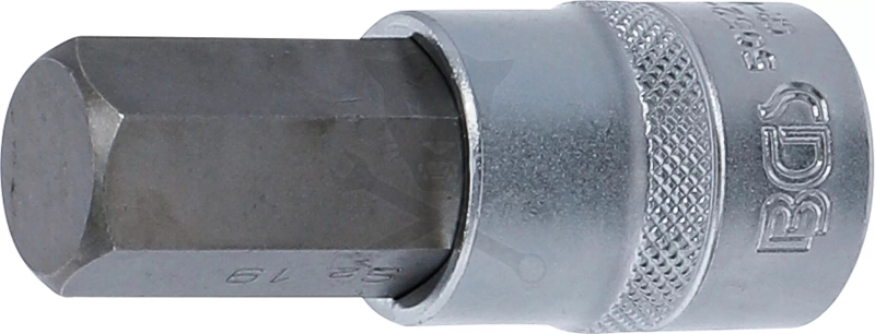 Rátűzőkulcs - crowa+bit 1/2" imbusz 19 x 70 mm BGS