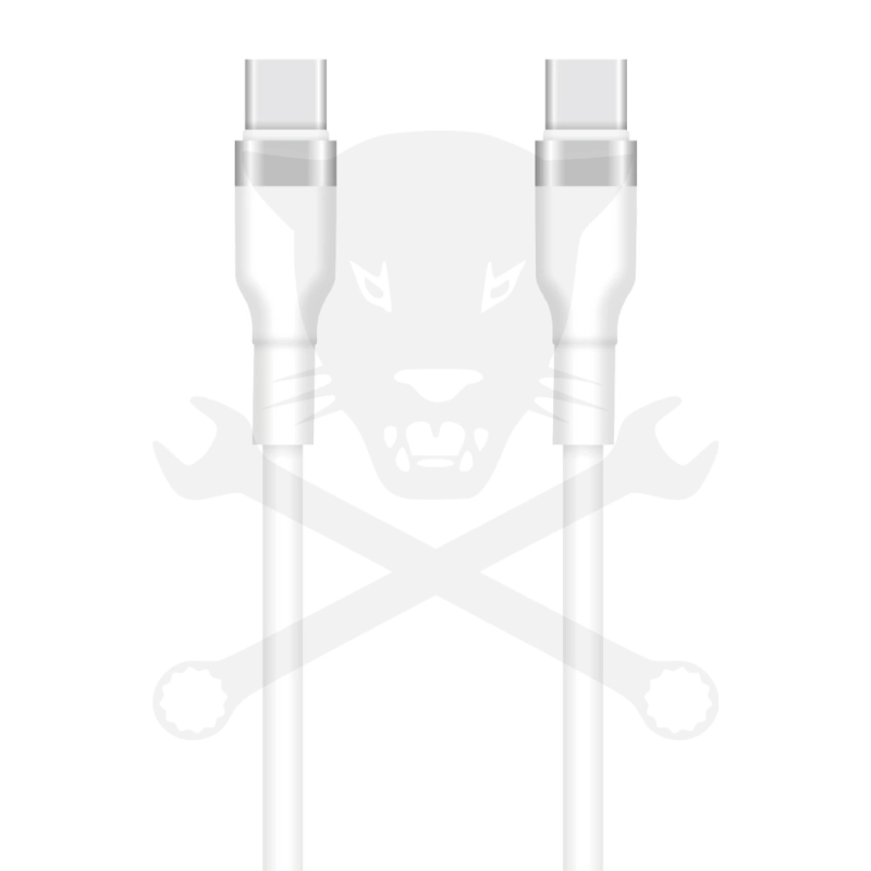 USB töltőkábel - C / C - fehér 3A - 1m - SETTY